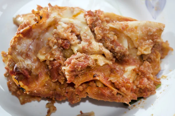 Lasagne op de bolognese saus — Stockfoto