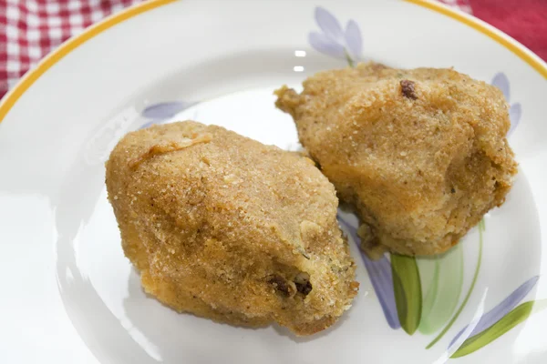 오븐에 구운 빵된 유 방 닭 — 스톡 사진