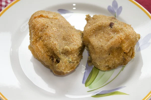 Pechuga de pollo empanada al horno —  Fotos de Stock