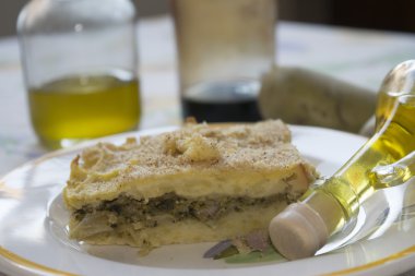 patates sebze ile doldurulmuş timbale