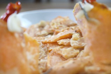 dilim kızarmış pumpikin