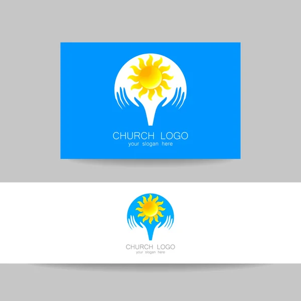 Plantilla de logotipo de iglesia — Vector de stock