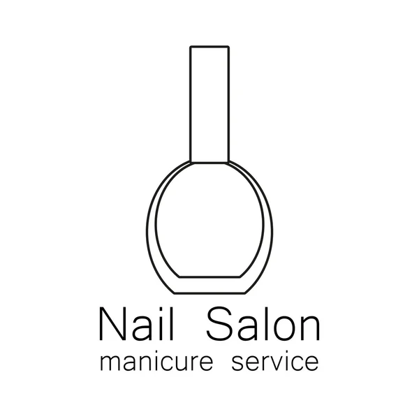 Nail salon manicure — Stock Vector