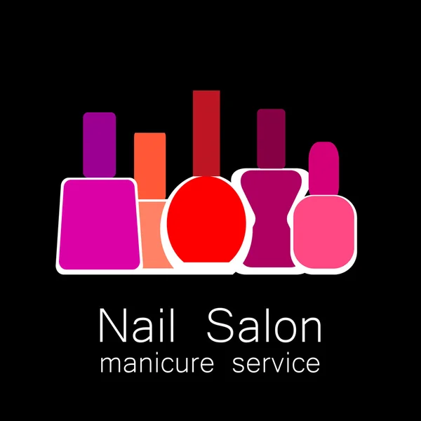 Nail salon manicure — Stock Vector