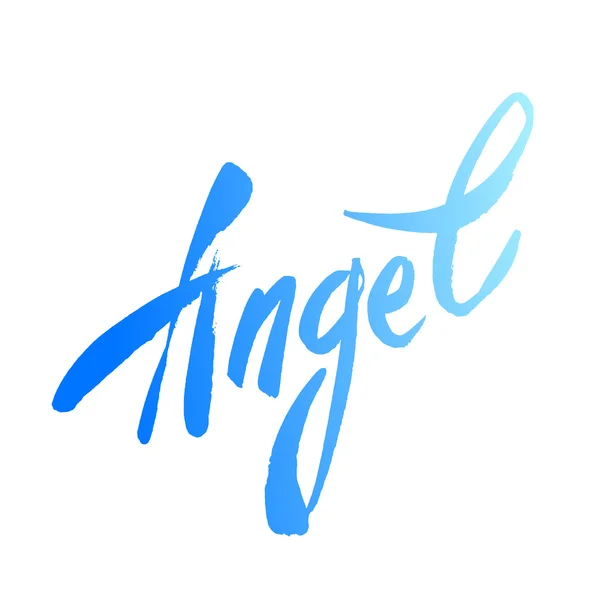 Texto ángel letras — Vector de stock