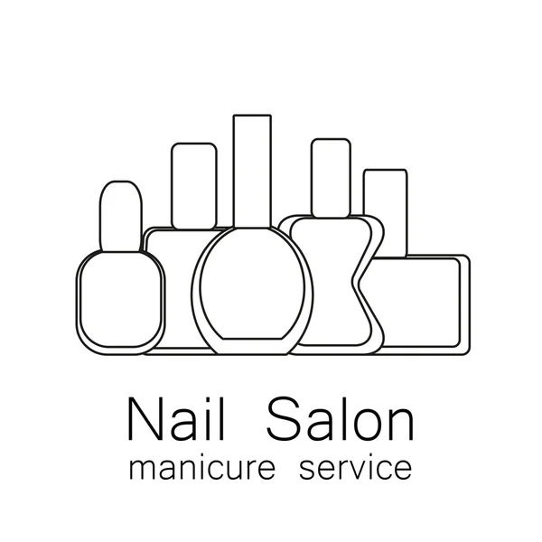 Nail salon manicure — Stock Vector