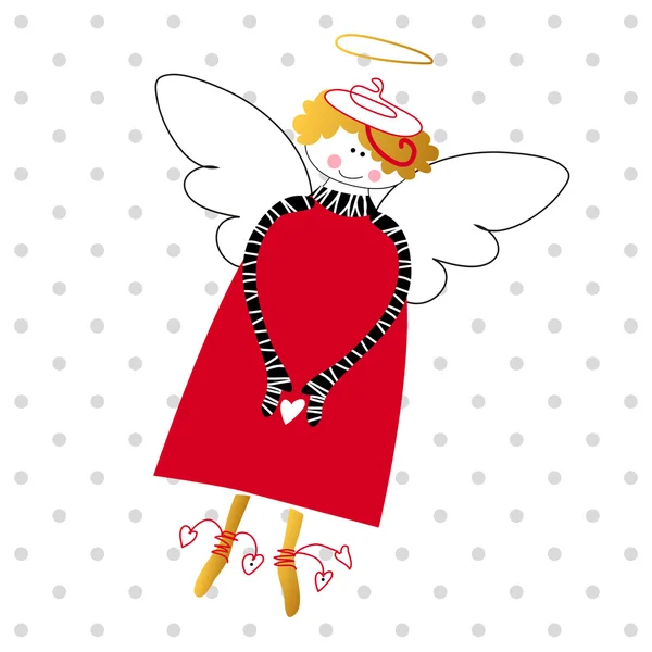 Happy love angel — Stock Vector