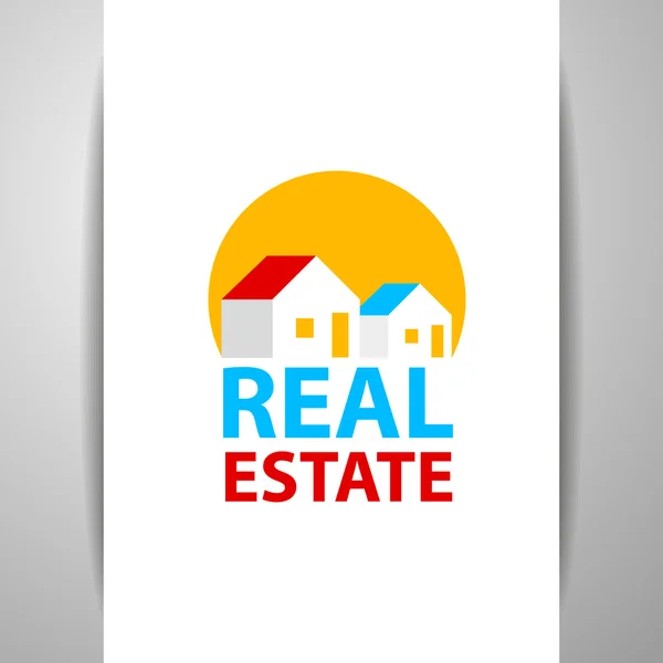 Identità logo immobiliare — Vettoriale Stock