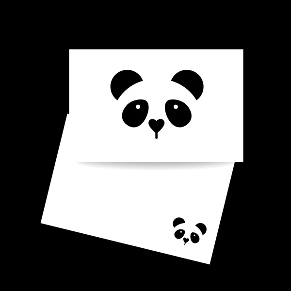 Modèle d'ours panda — Image vectorielle