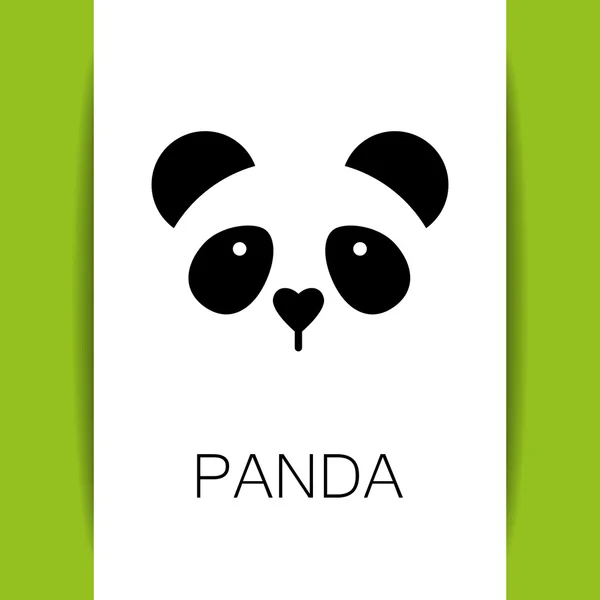 Modèle d'ours panda — Image vectorielle