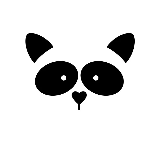 Raccoon animal template — Stock Vector