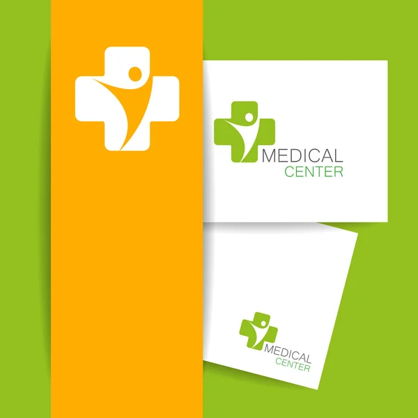 Tıp Merkezi logo şablonu — Stok Vektör