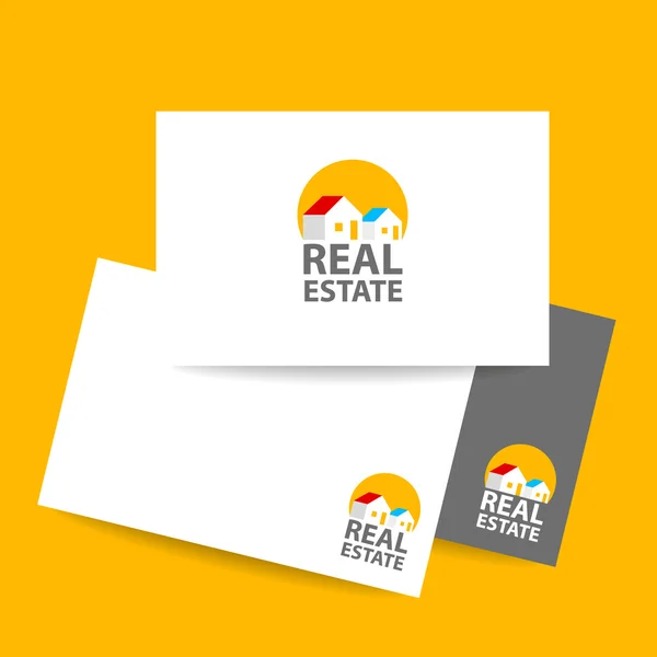 Real estate logo identita — Stockový vektor