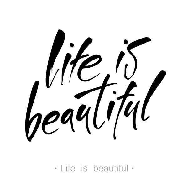 生活是美丽的模板 — 图库矢量图片