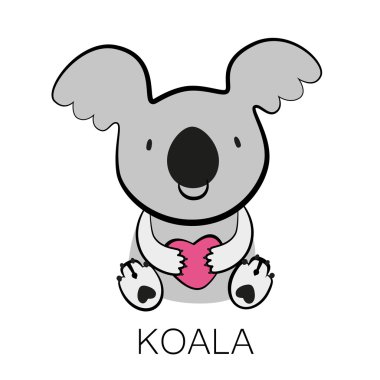 Koala hayvan illüstrasyon