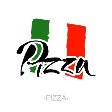 Pizza yazı banner şablon