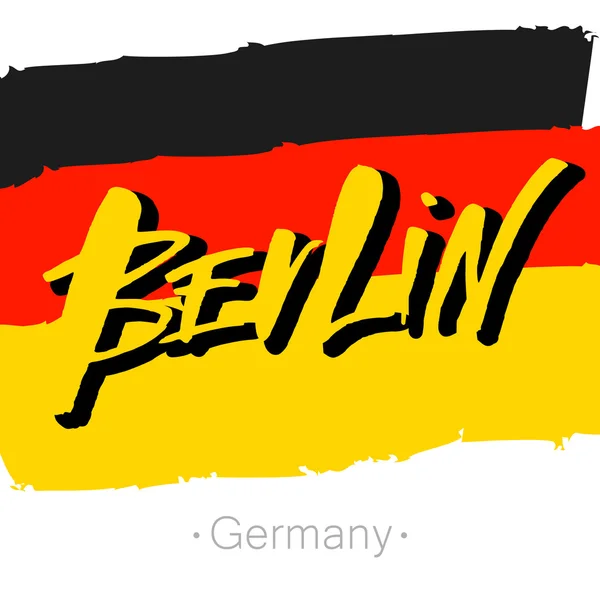 Berlijn belettering sjabloon — Stockvector