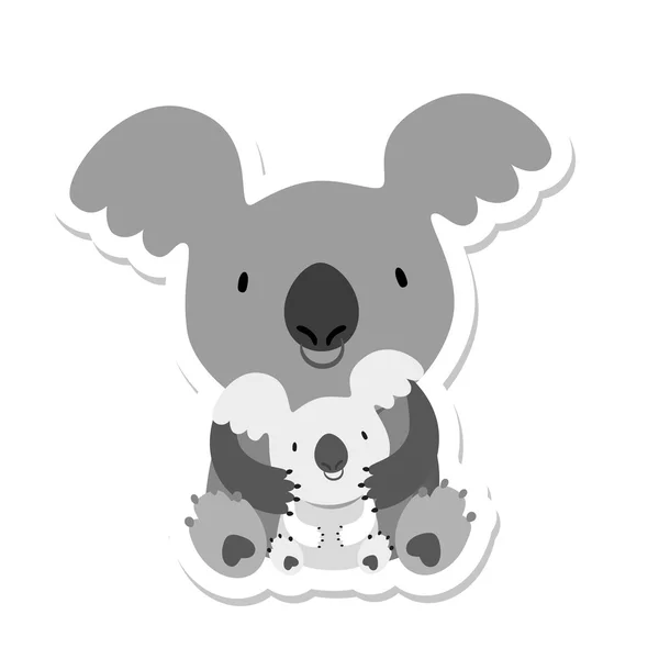 Ilustración animal koala — Vector de stock