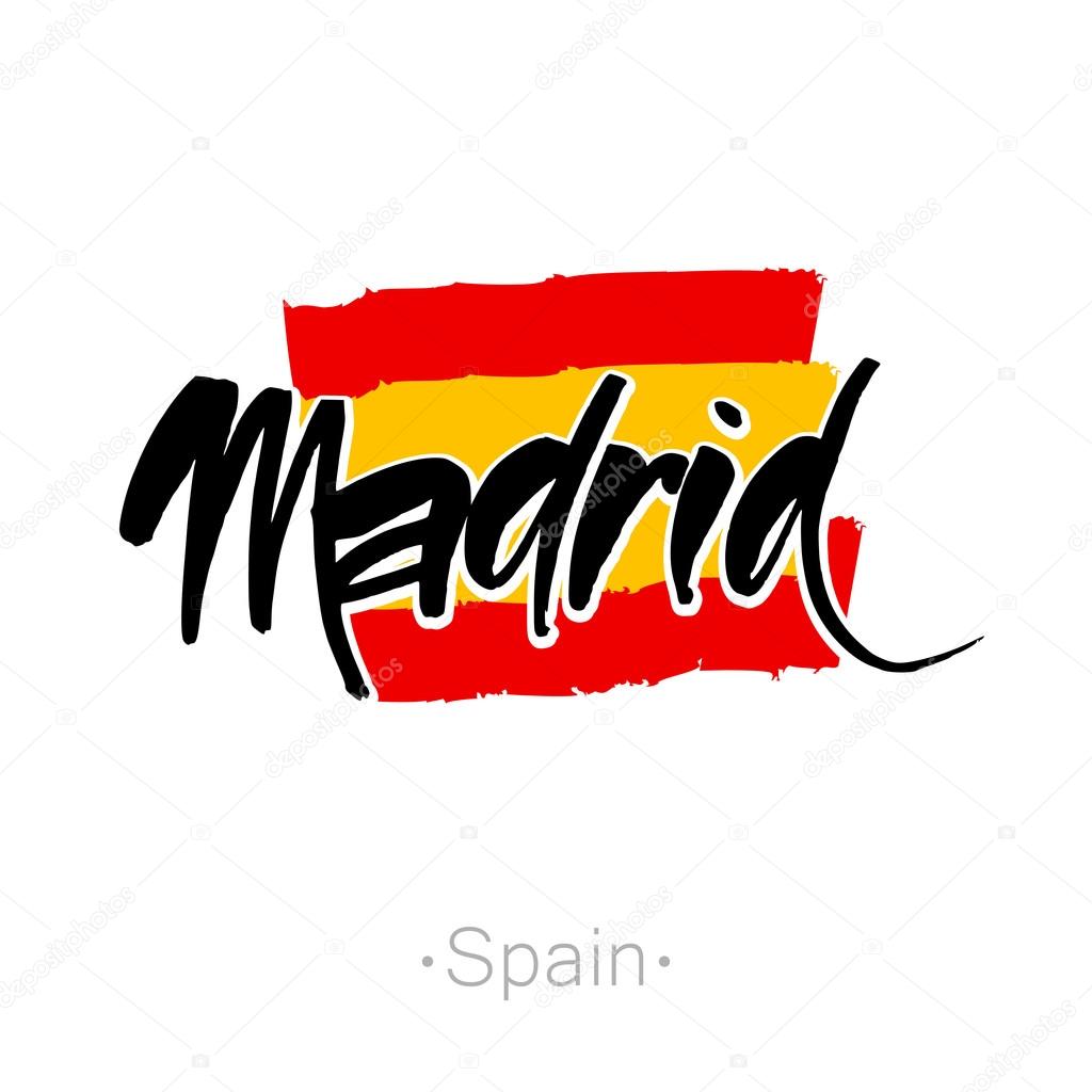 madrid lettering template