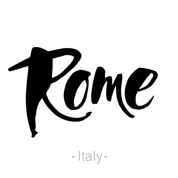 Modello di lettering roma — Vettoriale Stock