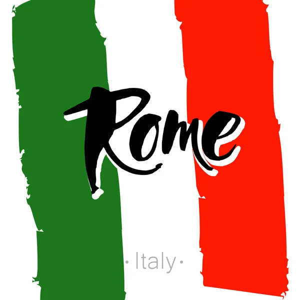 Rome lettering template — Stock Vector