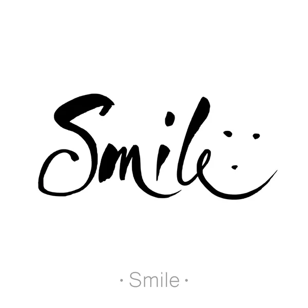 字体设计的微笑 — 图库矢量图片