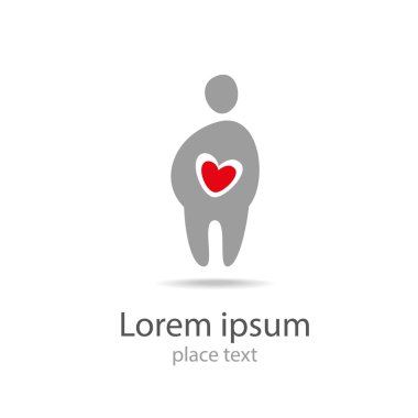 kalbi olan logo adam