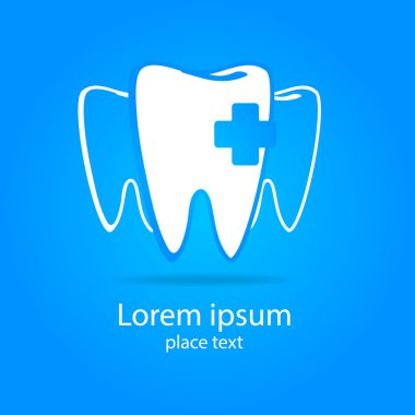 stomatology işareti. Diş Kliniği logo kavramı.