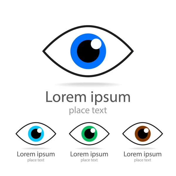 Oko barevné logo — Stockový vektor