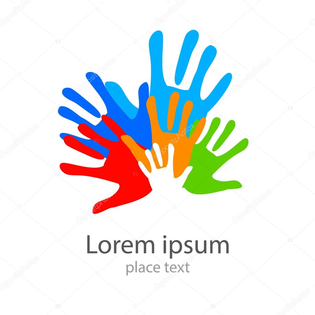 Template design -  symbol of  team, friendship, united , support, family  and others .