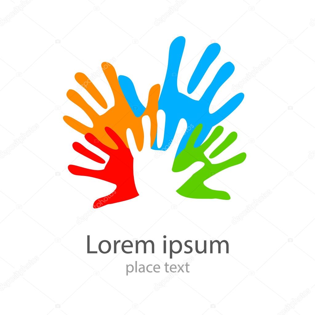 Template design -  symbol of  team, friendship, united , support, family  and others .