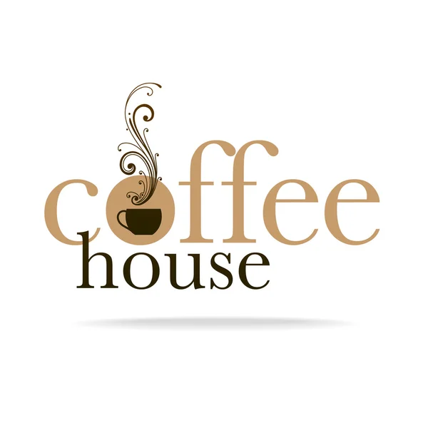 Logo de café — Vector de stock