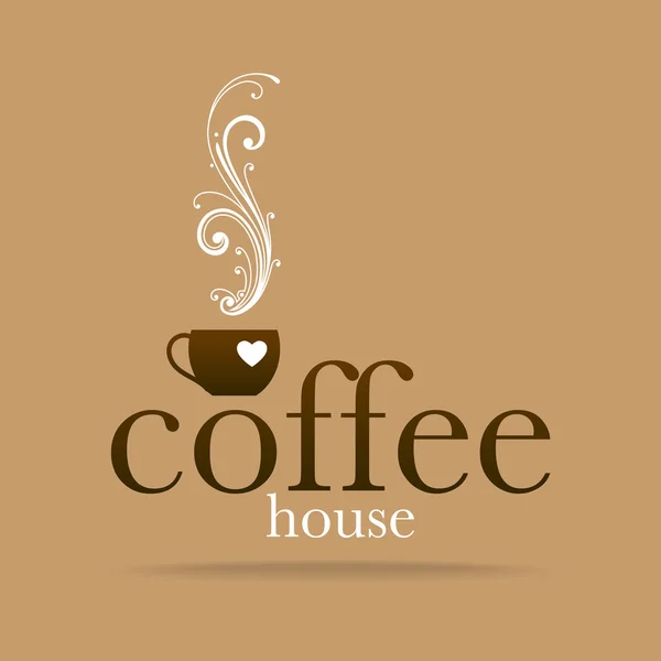 Кофе логотип — стоковый вектор