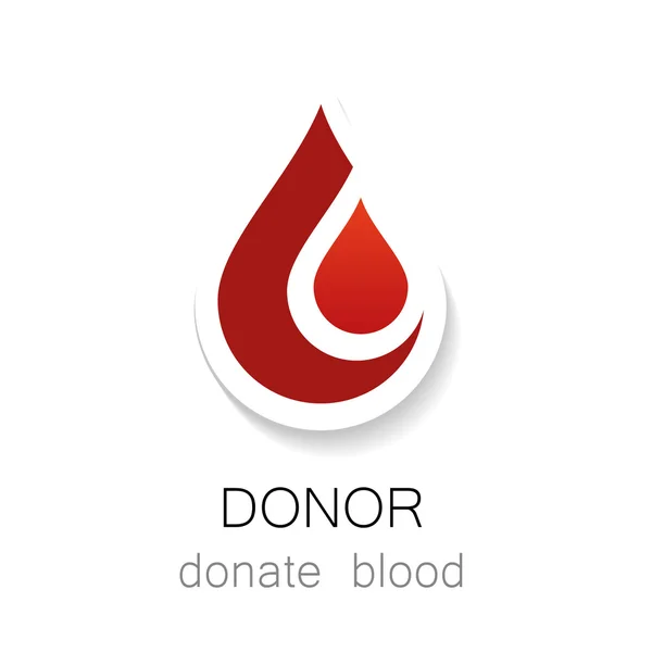 Донор сдавать кровь — стоковый вектор