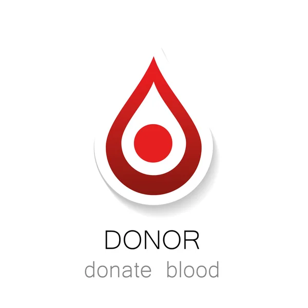 Donneur donner du sang — Image vectorielle