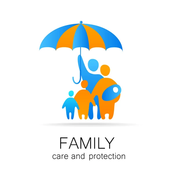 Protection des soins familiaux — Image vectorielle