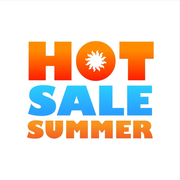 Hete zomer verkoop — Stockvector