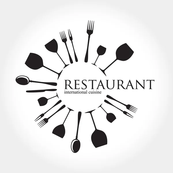 Logotipo restaurante — Vetor de Stock