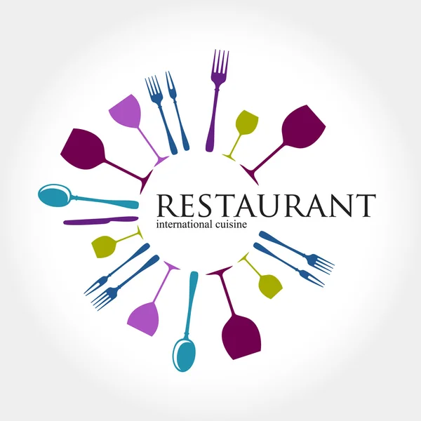 Logo del restaurante — Vector de stock