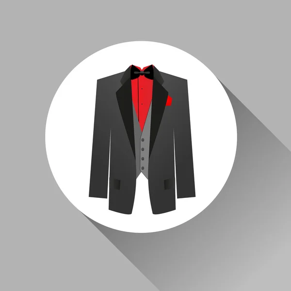 Traje icono — Vector de stock