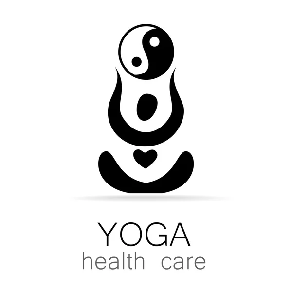 Yoga atención médica — Archivo Imágenes Vectoriales