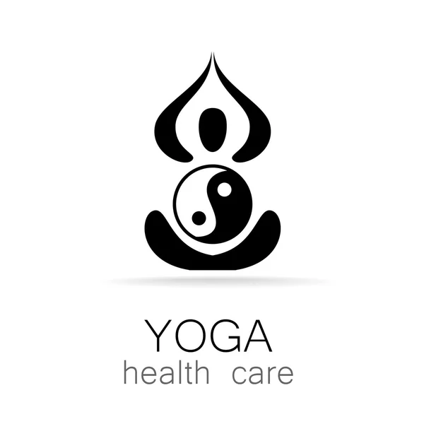 Yoga soins de santé — Image vectorielle