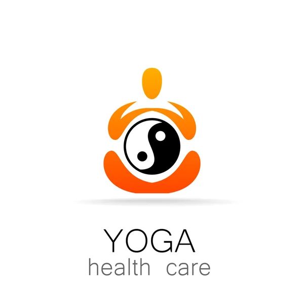 Yoga atención médica — Vector de stock