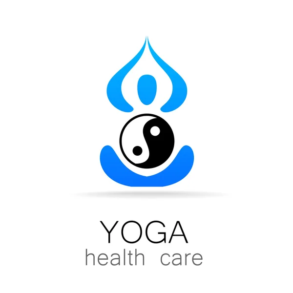 Yoga sağlık — Stok Vektör
