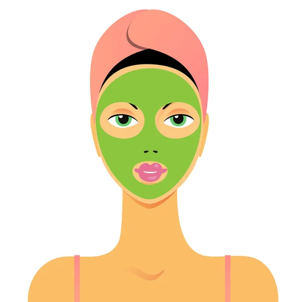 Masque beauté — Image vectorielle