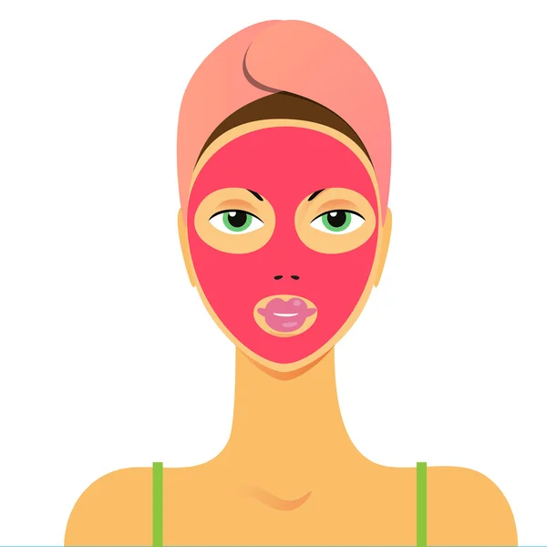 Beauty mask — Stock Vector