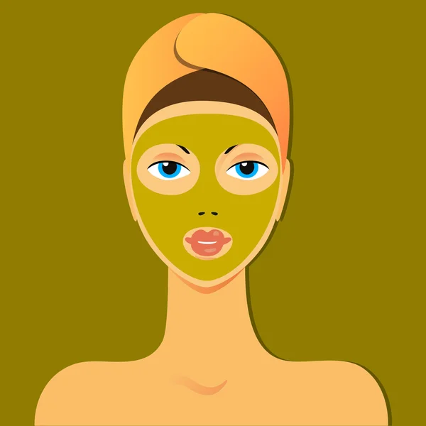 Beauty mask — Stock Vector