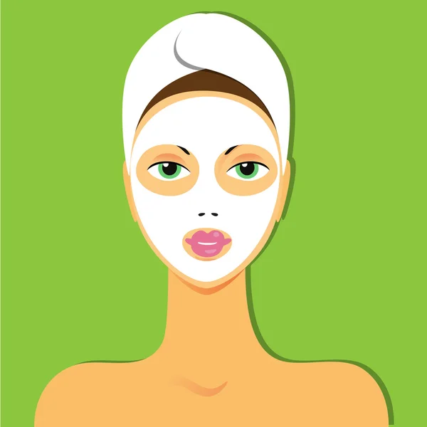 Máscara de belleza — Vector de stock