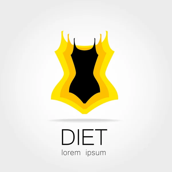 Diet logotyp — Stock vektor