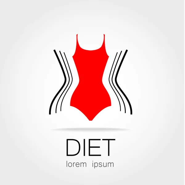 Dietní logo — Stockový vektor